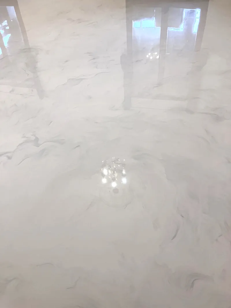Résine décorative pour salon